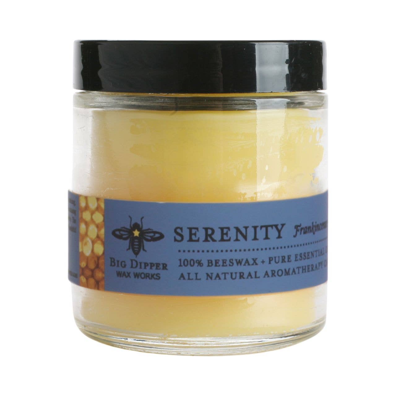 Apothecary Glass Candle – Pure Beeswax Aromatherapy – 3.2oz: Meditation (Cedarwood + Balsam)