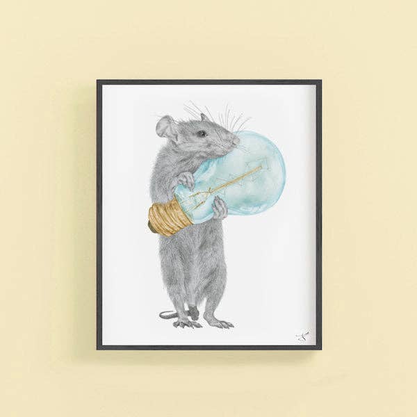 Griffith SucreCoeur Rat Portrait Study: 8x10"