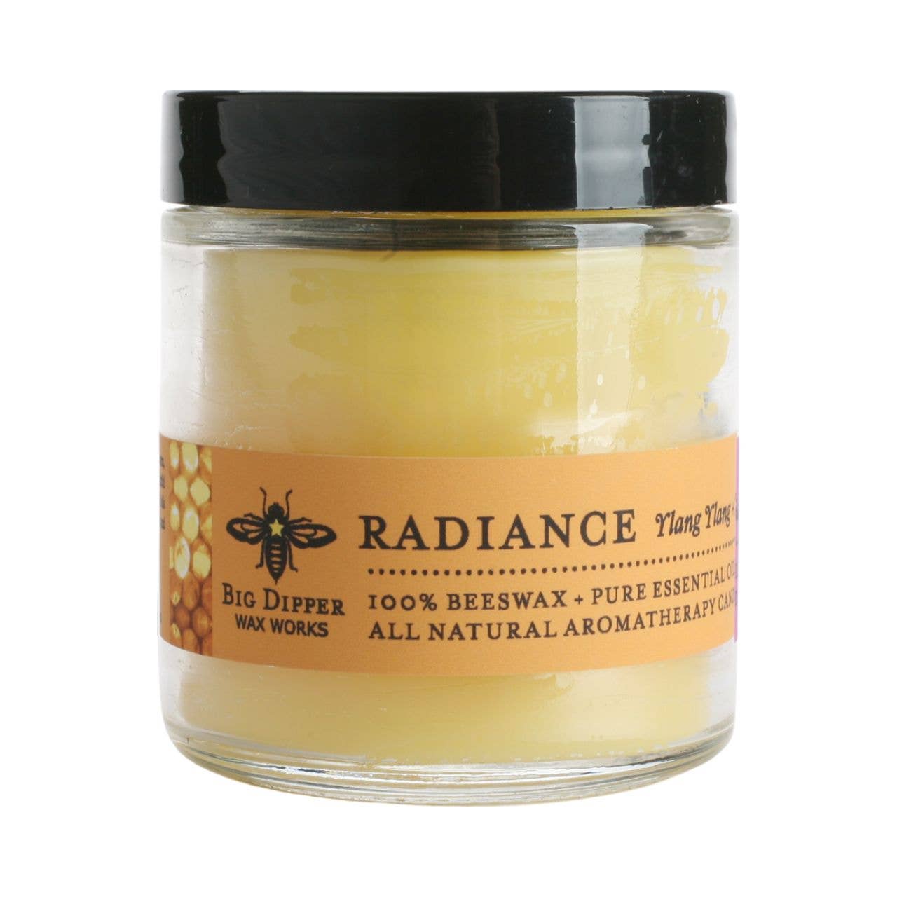 Apothecary Glass Candle – Pure Beeswax Aromatherapy – 3.2oz: Rapture (Patchouli + Cassia)